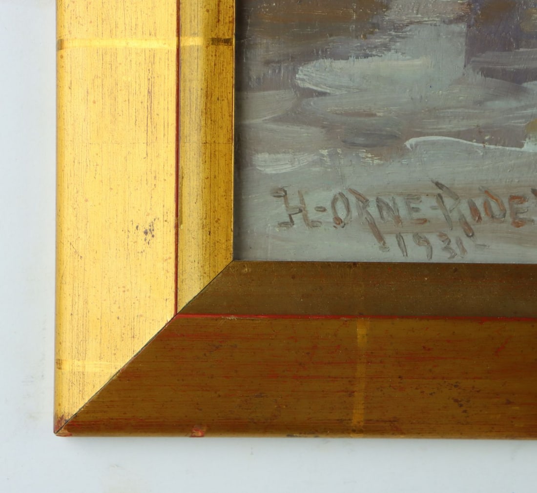 Henry Rider (MA,1860-1943) oil painting antique - 10