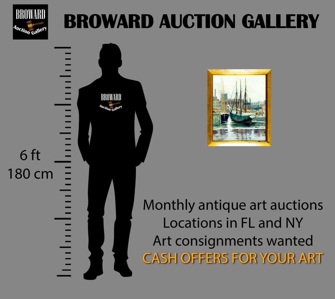 Henry Rider (MA,1860-1943) oil painting antique - 2