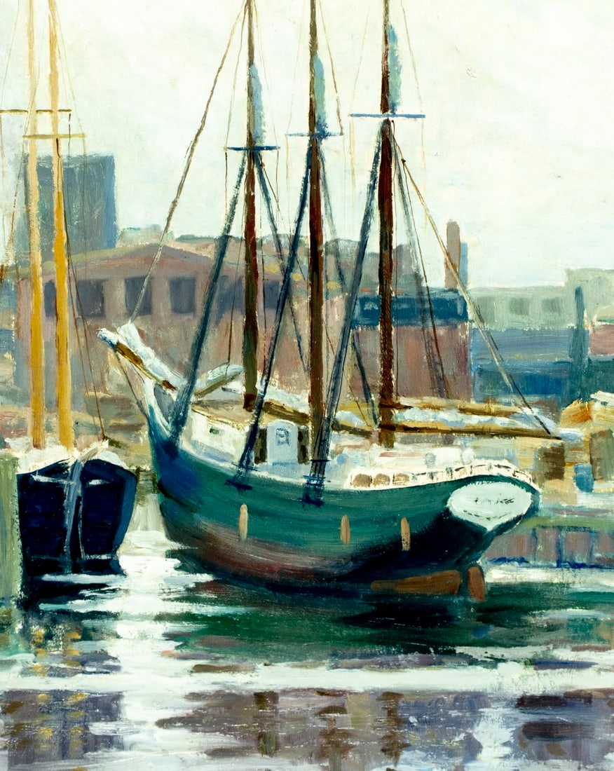 Henry Rider (MA,1860-1943) oil painting antique - 5