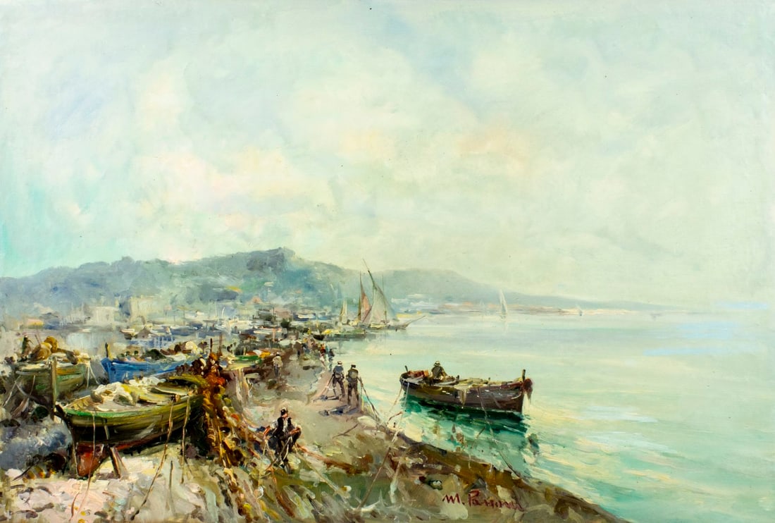 Mario Passoni (Italy,France,1929-?) oil painting (1 of 13)