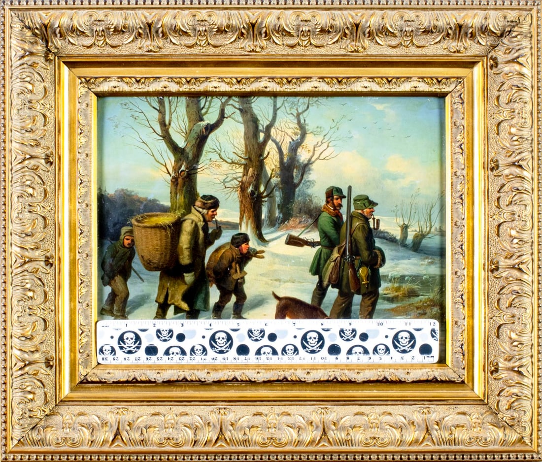 Friedrich Wendler (German,1814-1872) oil painting antique - 2