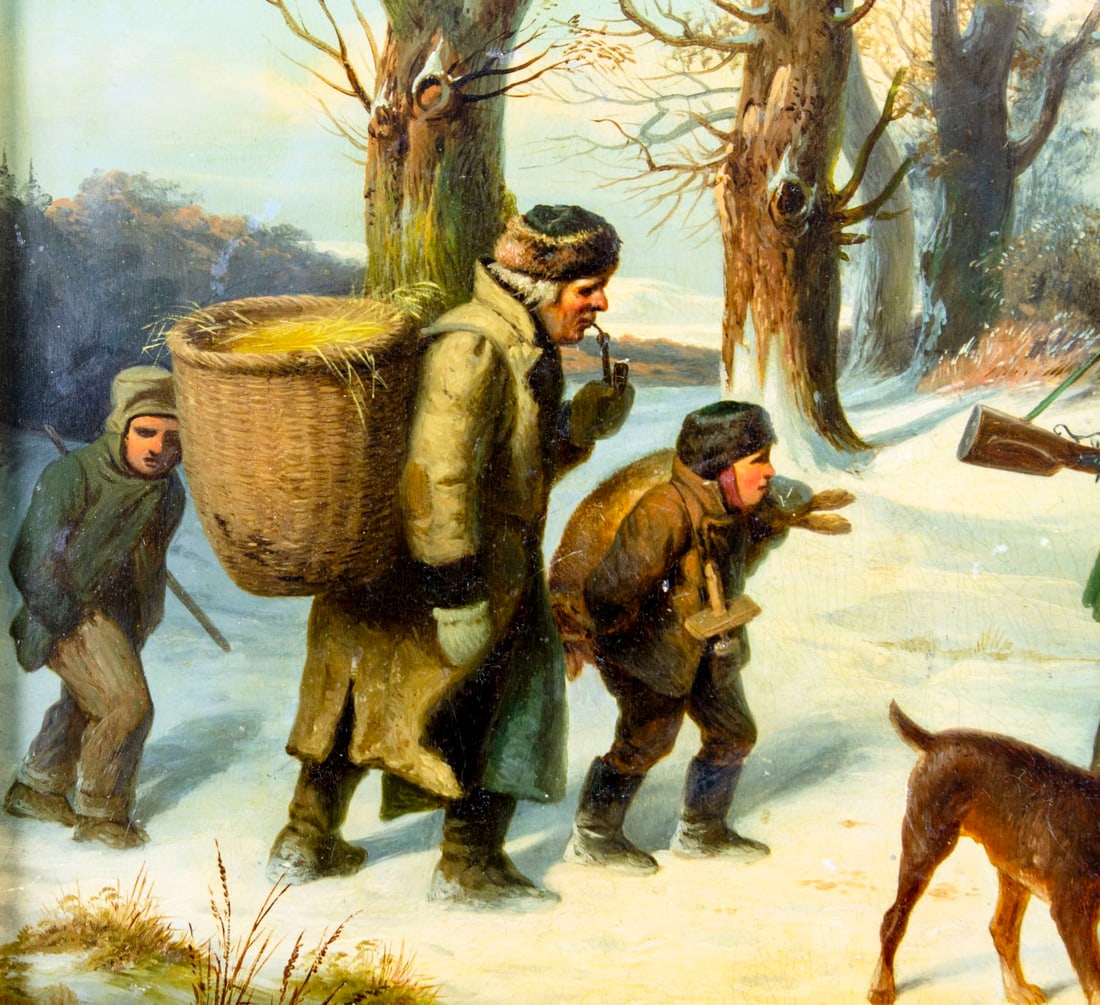 Friedrich Wendler (German,1814-1872) oil painting antique - 5