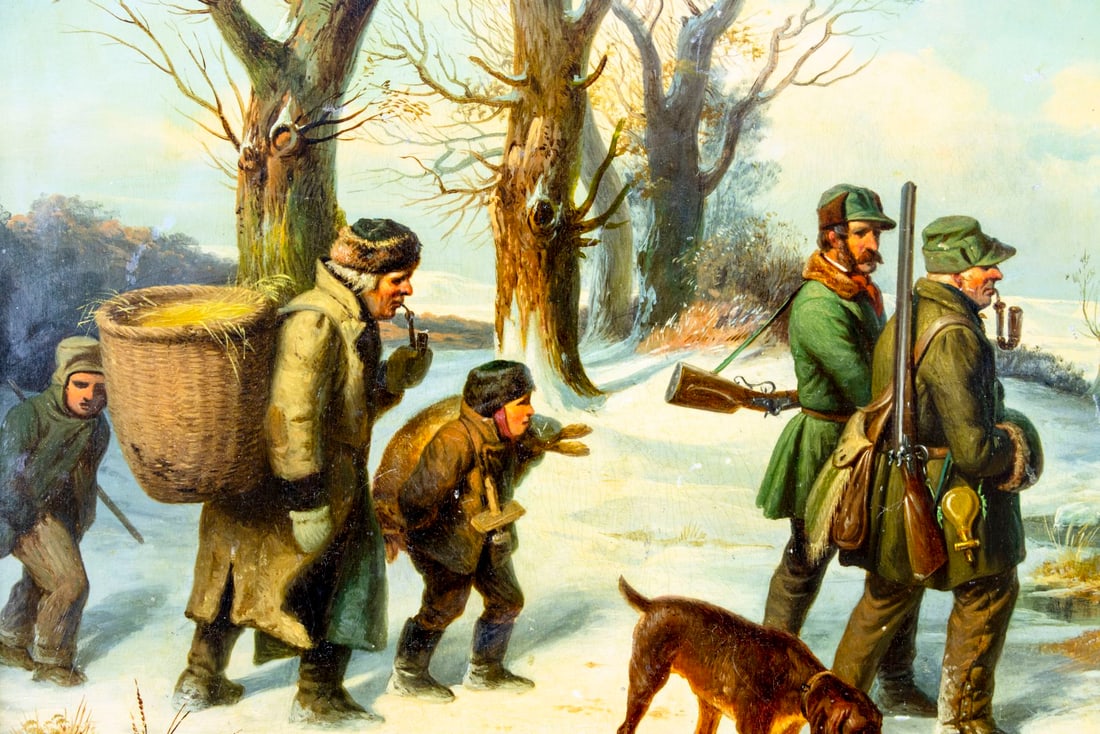 Friedrich Wendler (German,1814-1872) oil painting antique - 7