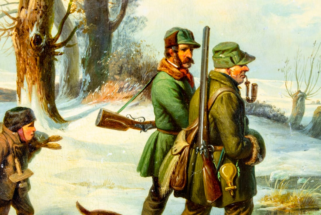 Friedrich Wendler (German,1814-1872) oil painting antique - 8