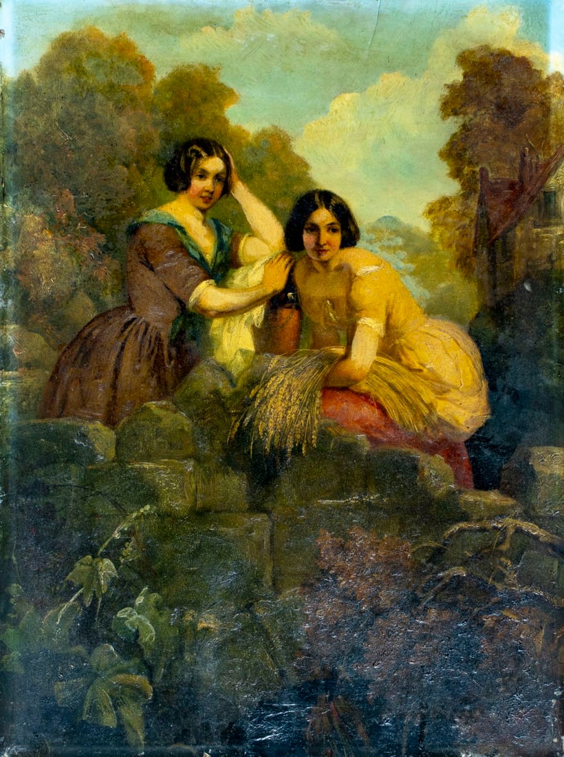 James John Hill (UK,1811-1882) oil painting antique (1 of 12)