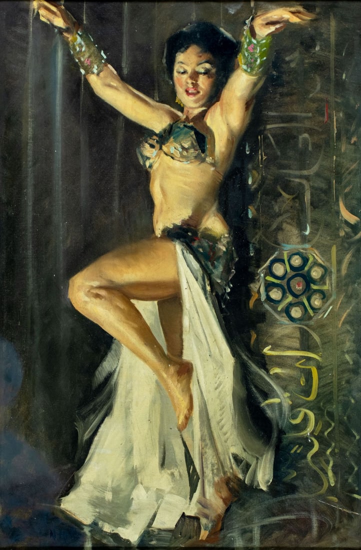 Nino Mari (Italy,mid 20C) oil painting (1 of 15)