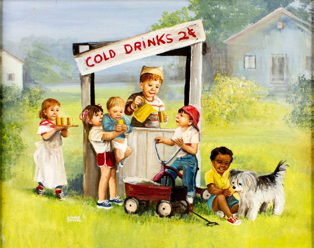 Dianne Dengel (NY,20/21C) oil painting (1 of 13)