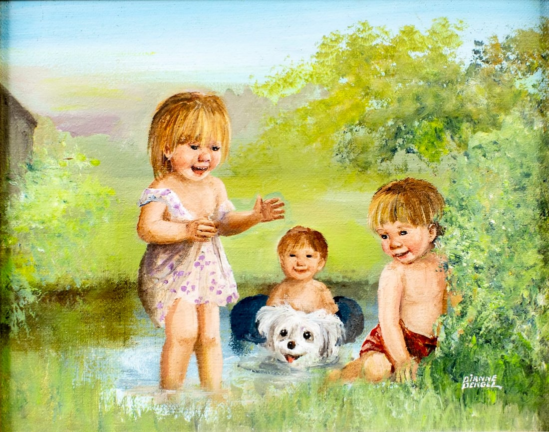 Dianne Dengel (NY,20/21C) oil painting (1 of 13)