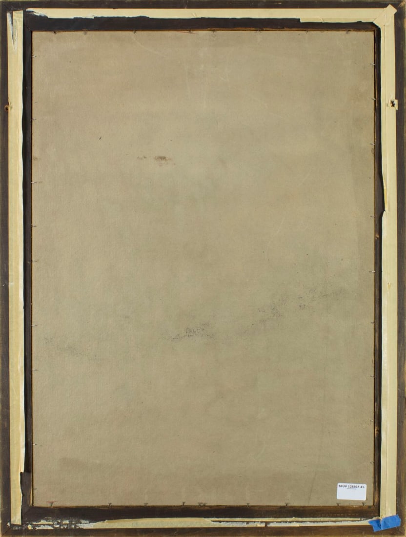 Antique 19C European oil painting - 10