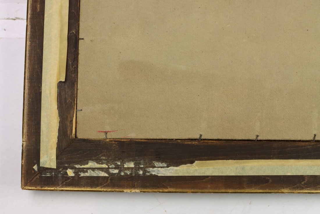 Antique 19C European oil painting - 13