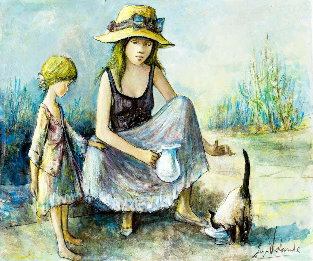 Jacques Lalande (French,1921-2003) oil painting (1 of 13)