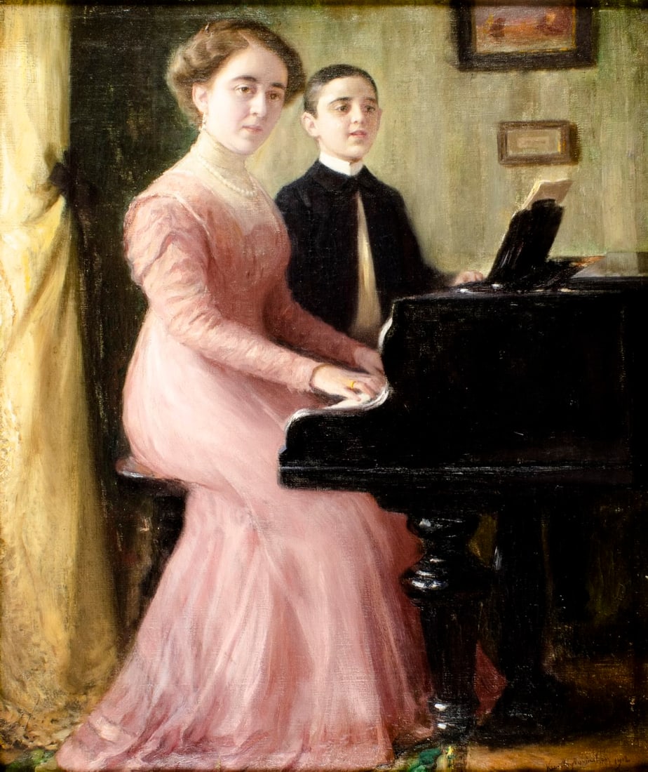 Max Kurth (German,1869-1962) oil painting antique (1 of 14)