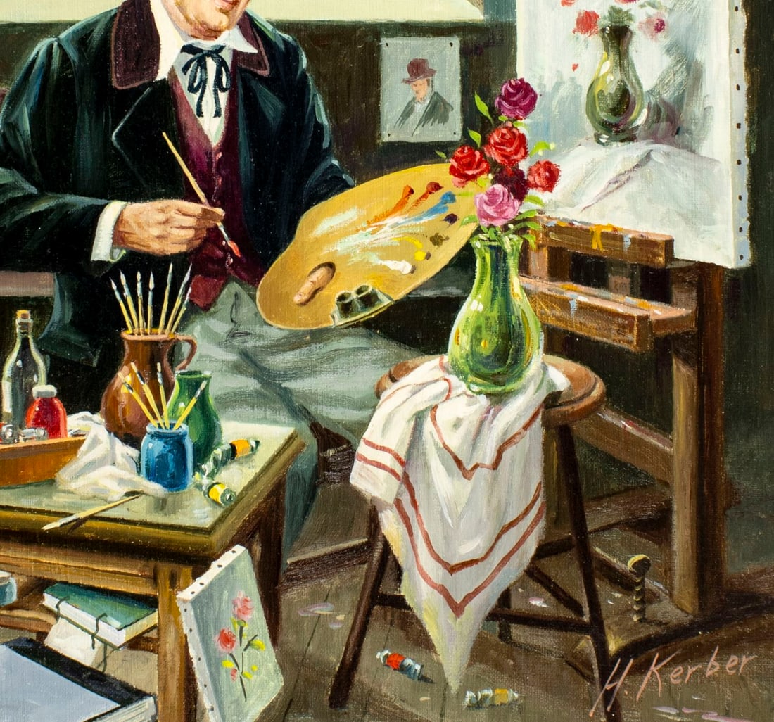 Hans Kerber (Austria,1920-?) oil painting - 7