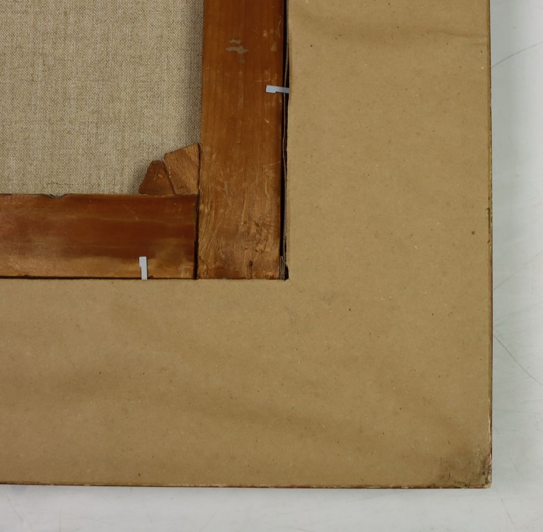 Antique 19C German oil painting signed - 11