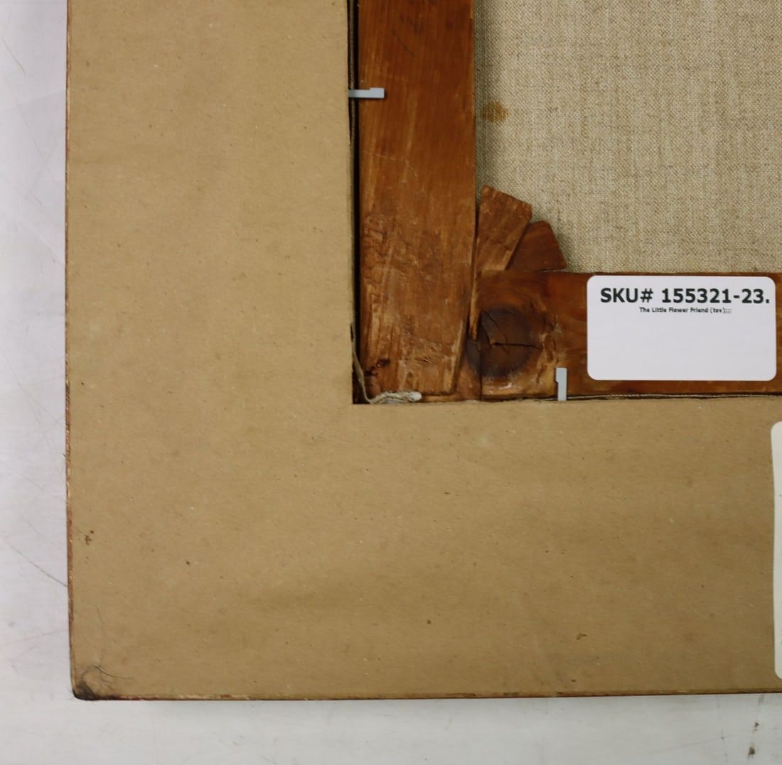 Antique 19C German oil painting signed - 12