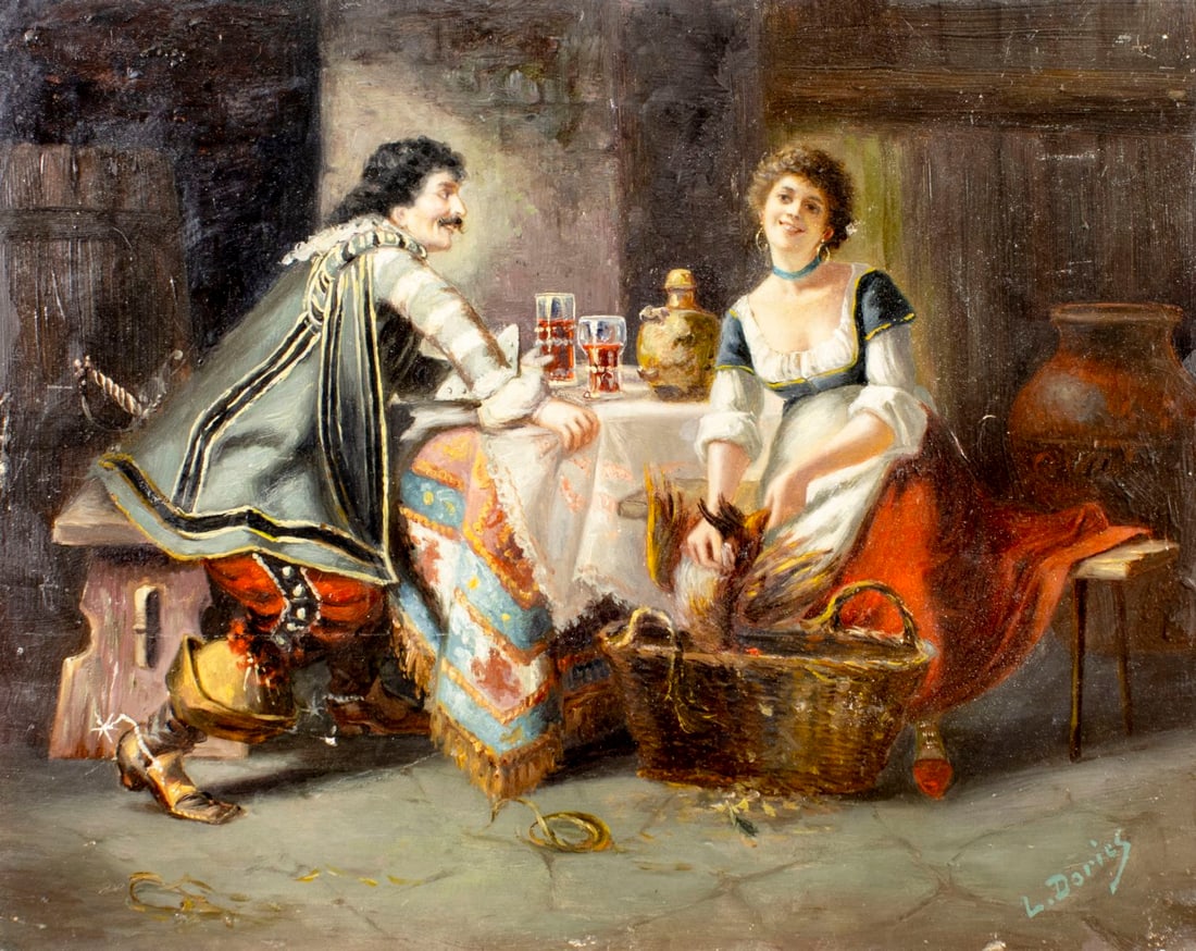 L Dories (Europe,19C) oil painting antique (1 of 13)