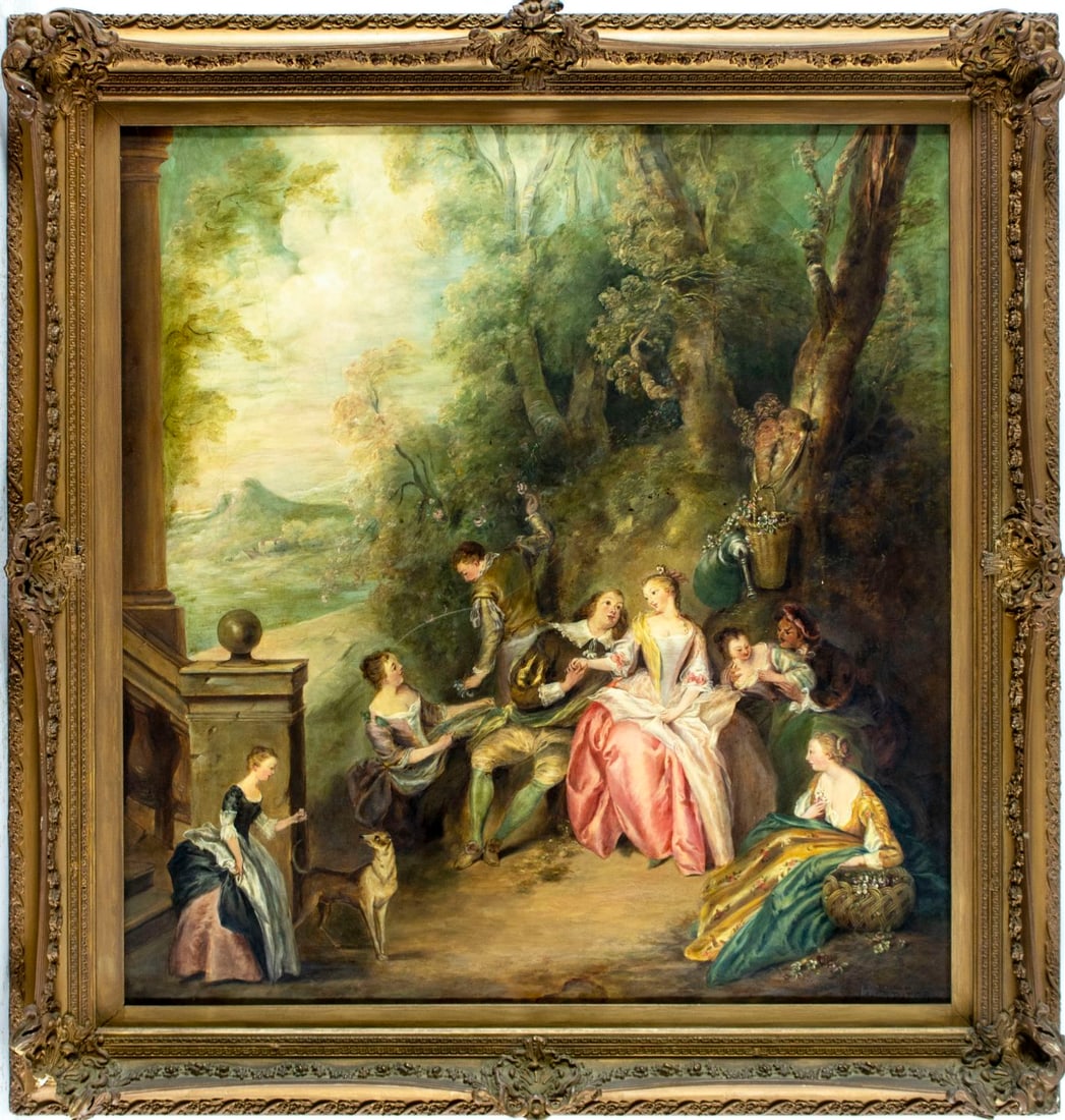 M Hearne (UK,early 20C) oil painting antique - 3