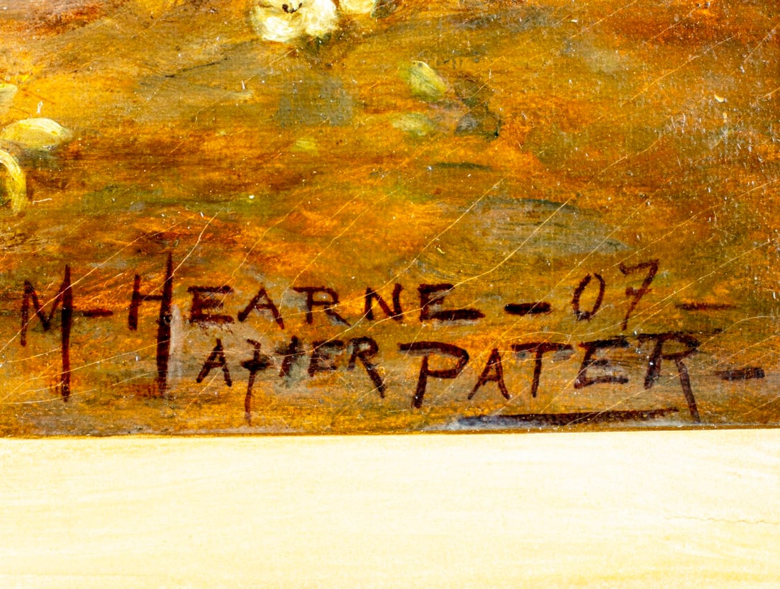 M Hearne (UK,early 20C) oil painting antique - 4