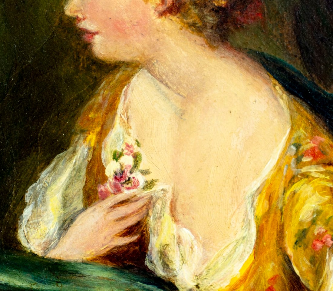 M Hearne (UK,early 20C) oil painting antique - 8