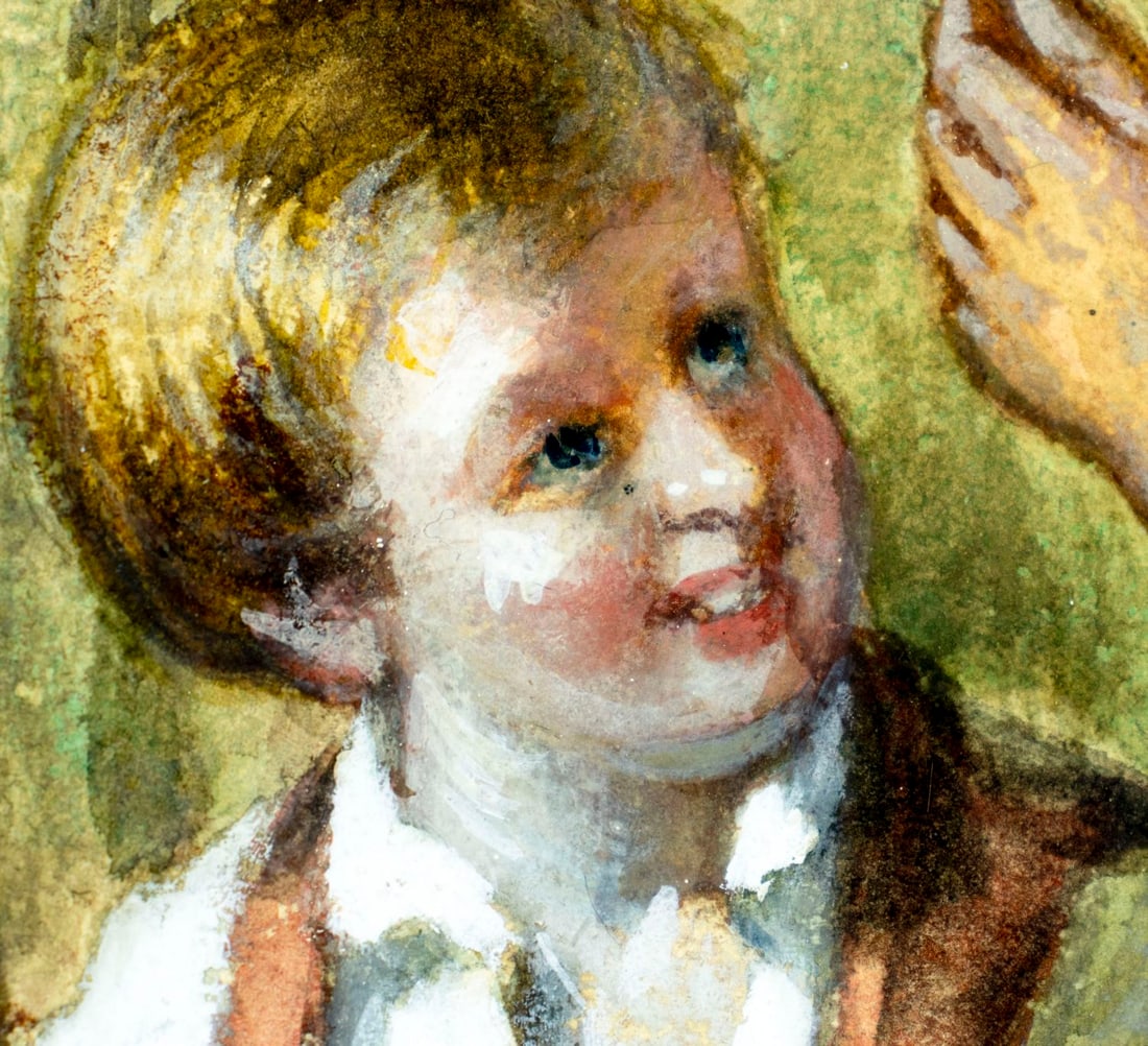 John D Michie (UK,1828-1893) watercolor painting antique - 8