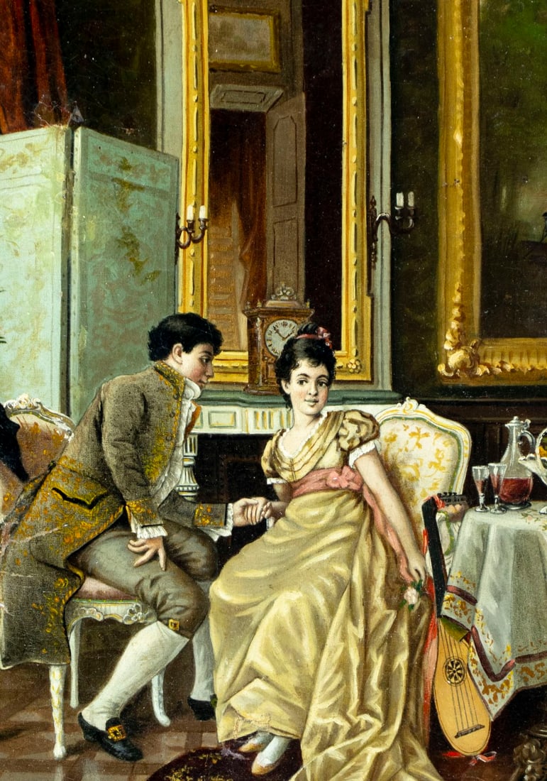 AFTER Gustav Karl Richter (German,1823-1884) oil painting antique - 5