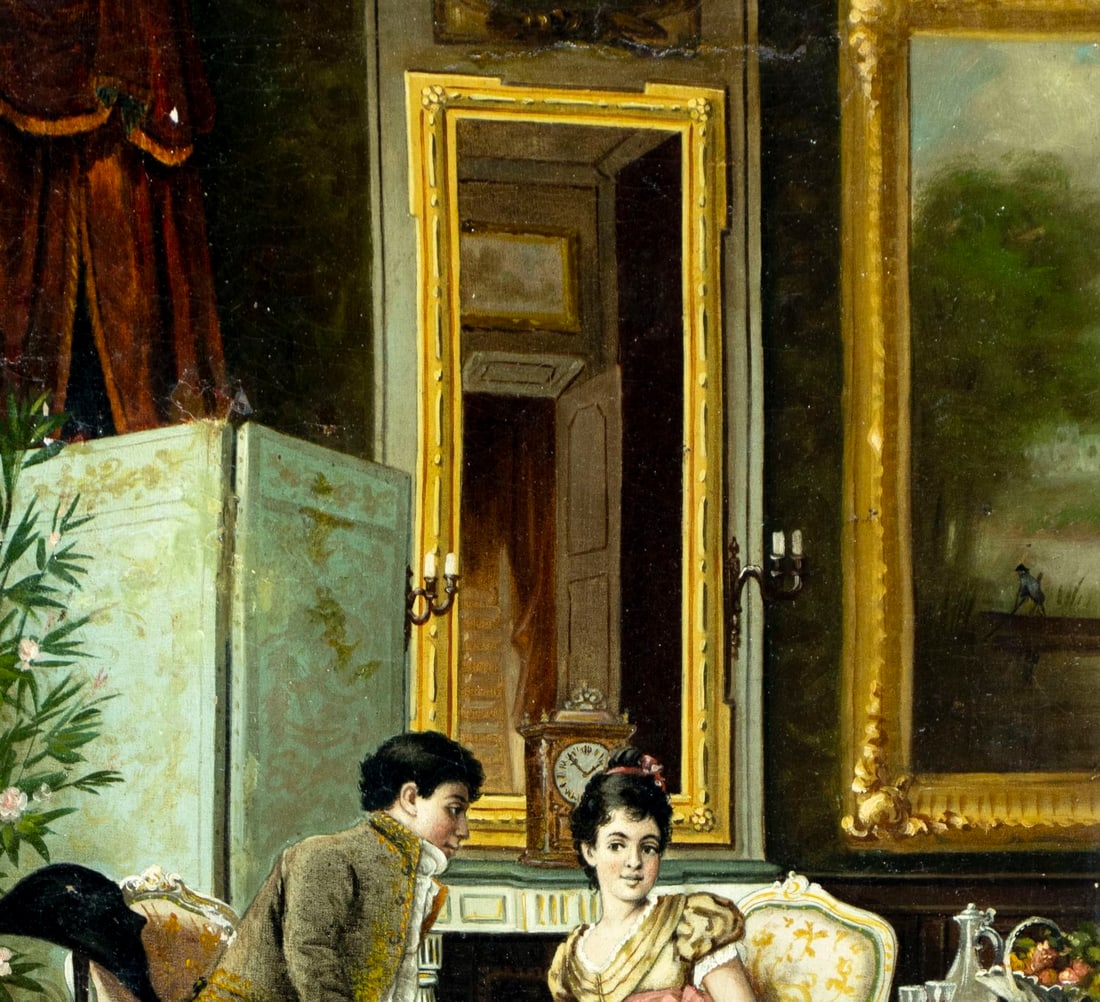 AFTER Gustav Karl Richter (German,1823-1884) oil painting antique - 6