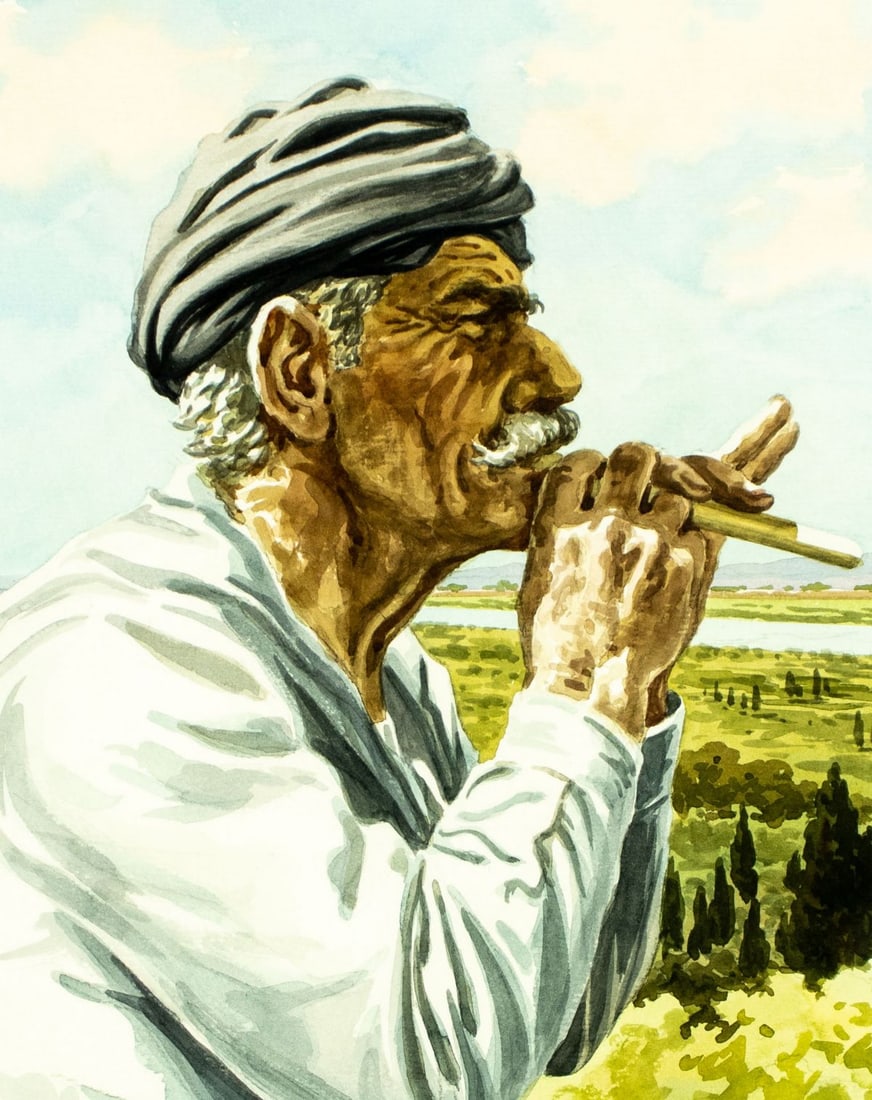 Demetrios Vassiliou (Greek,1920-1997) watercolor painting - 5