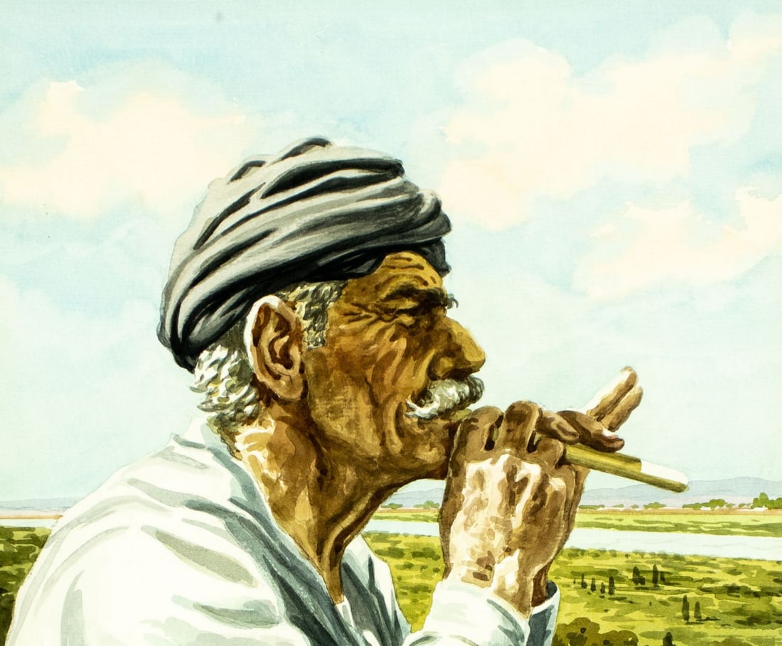 Demetrios Vassiliou (Greek,1920-1997) watercolor painting - 6