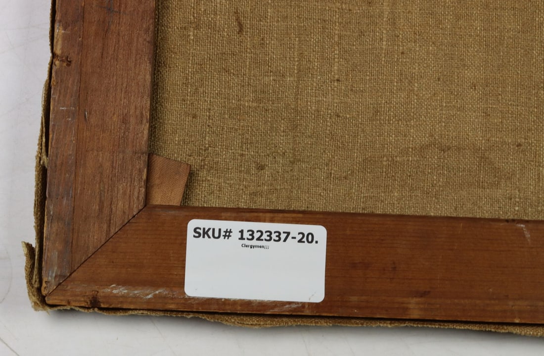 Antique early 20C American oil painting signed - 10