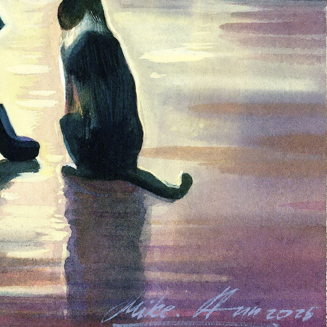 Mikhaylo Dmytriv (Ukraine,b 1997) watercolor painting - 4