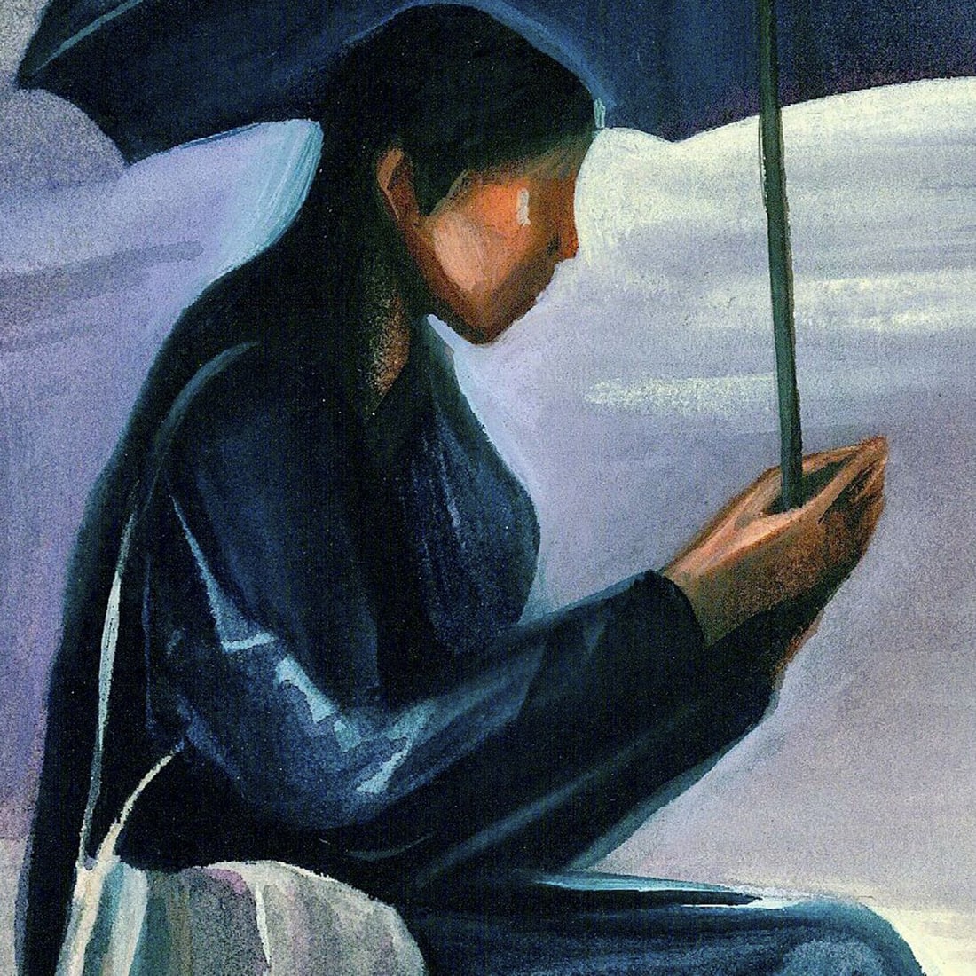 Mikhaylo Dmytriv (Ukraine,b 1997) watercolor painting - 8