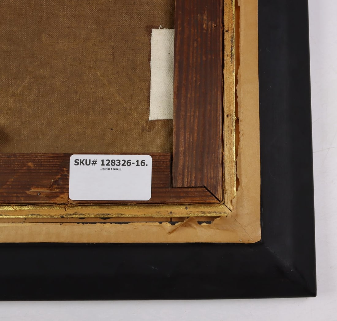 Antique early 20C European oil painting - 11