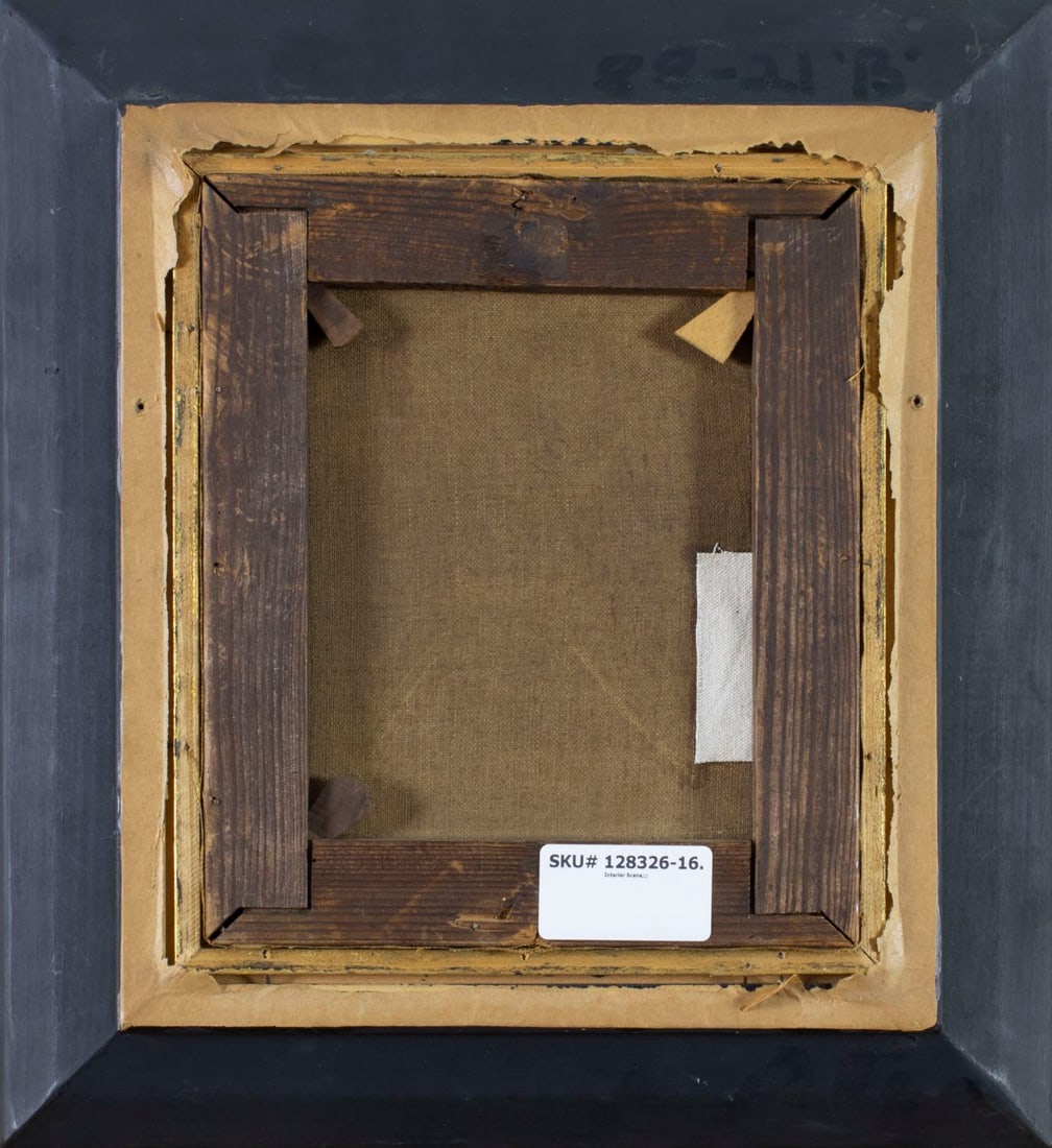 Antique early 20C European oil painting - 9