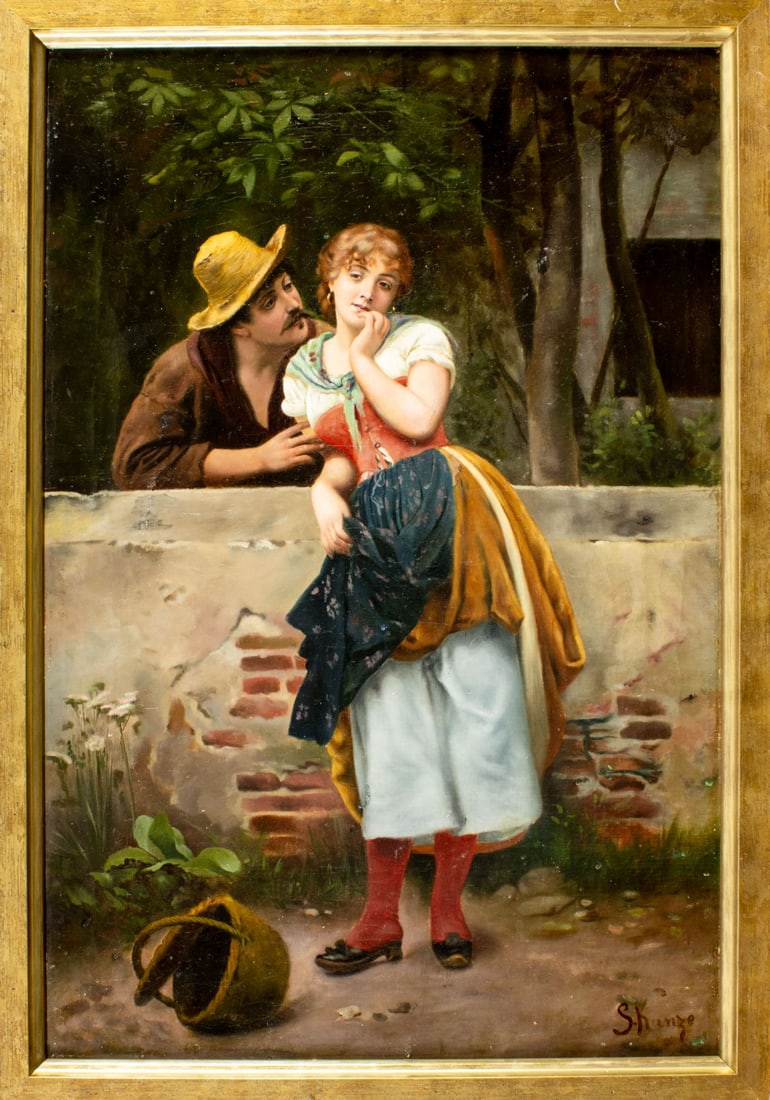 S Kunze (German,19C) oil painting antique - 3