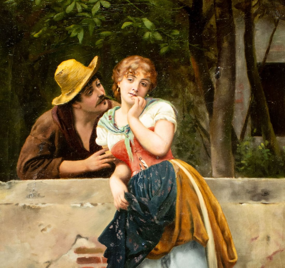 S Kunze (German,19C) oil painting antique - 6