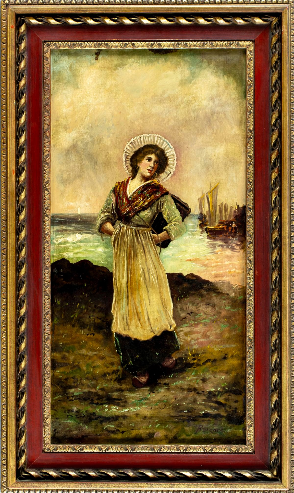 Charles Boizard (PA,1851-1911) oil painting antique - 3