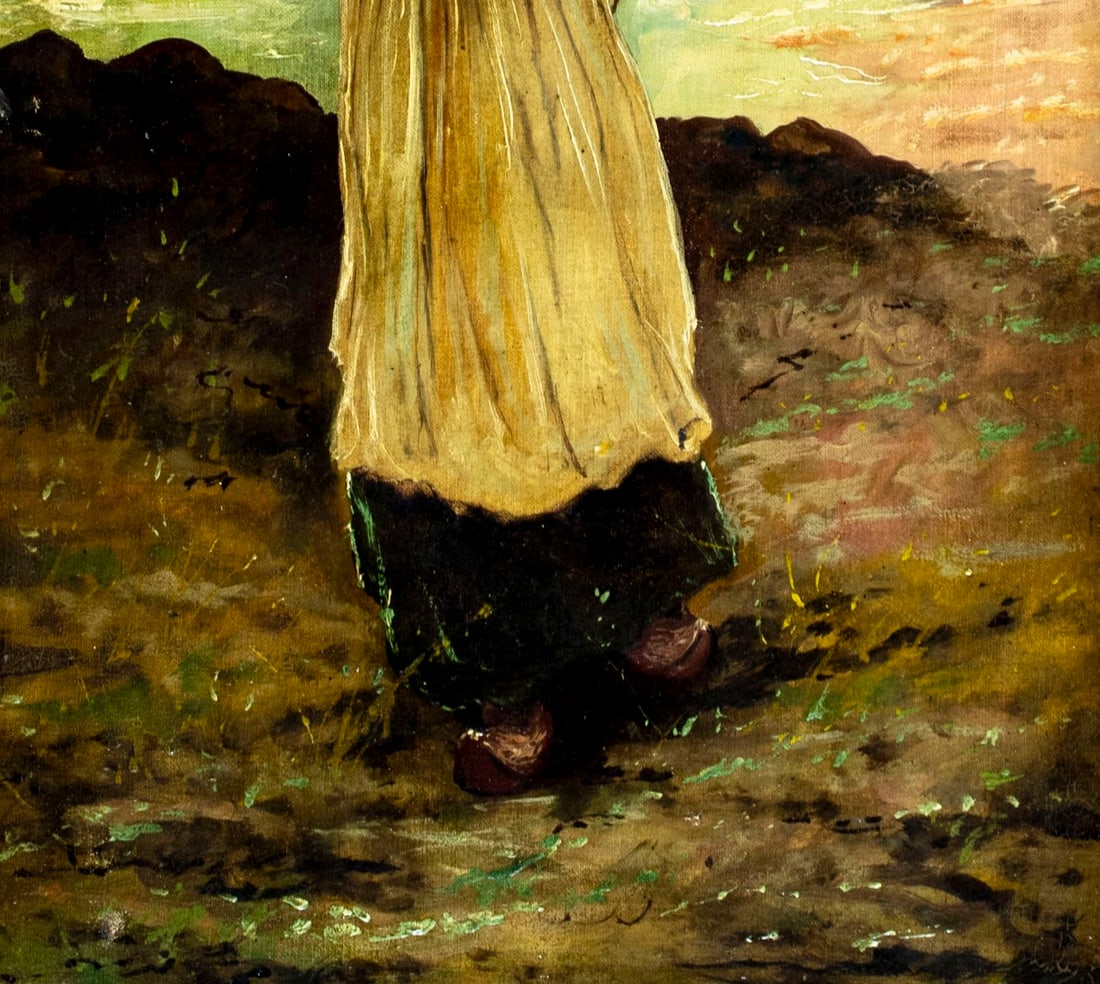 Charles Boizard (PA,1851-1911) oil painting antique - 7