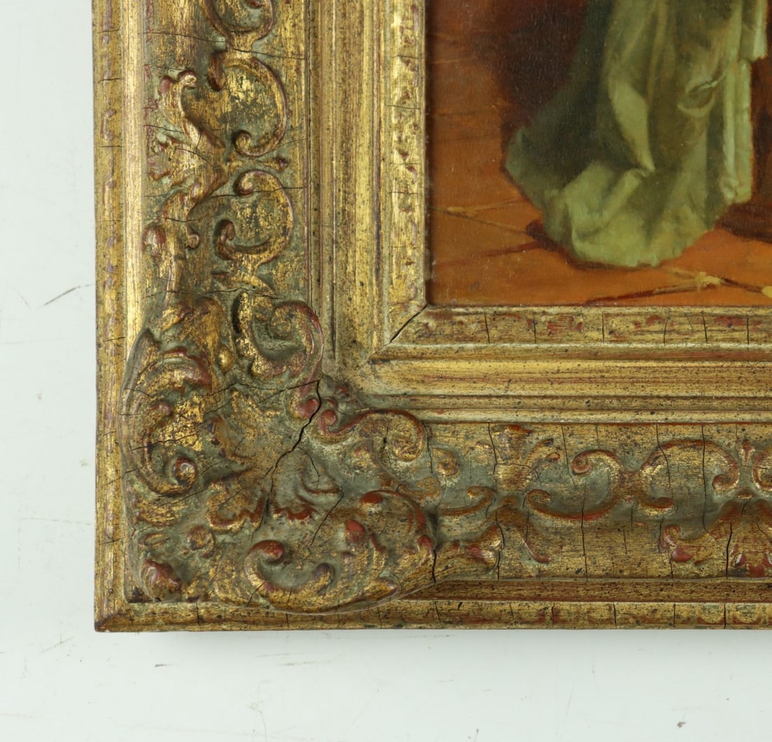 Theodore Gerard (Belgium,France,1829-1895) oil painting antique - 10