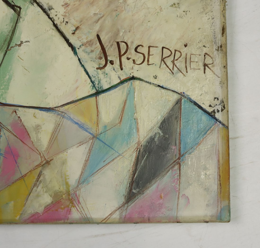 Jean Pierre Serrier (France,1934-1989) oil painting - 10