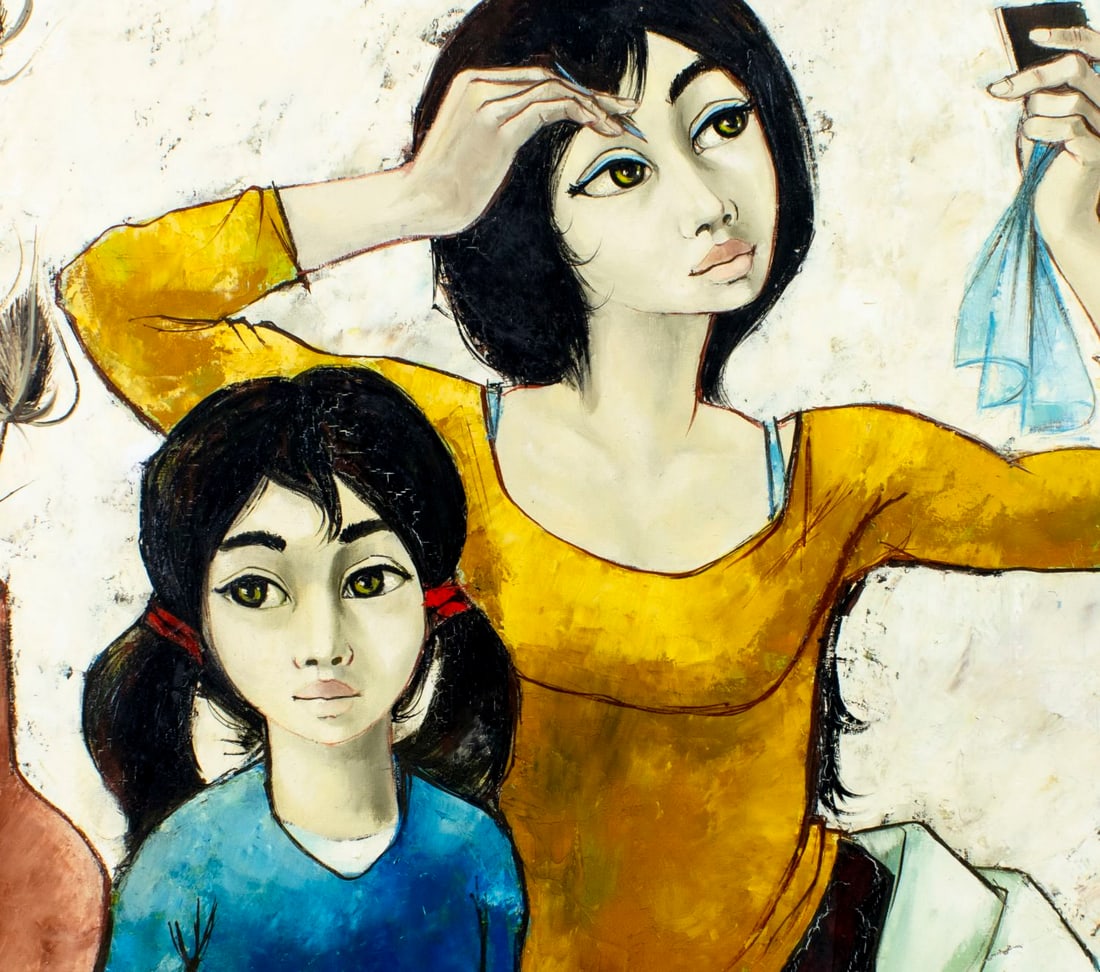 Jean Pierre Serrier (France,1934-1989) oil painting - 5