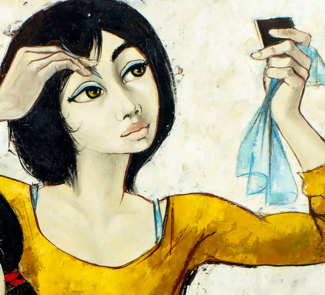 Jean Pierre Serrier (France,1934-1989) oil painting - 6