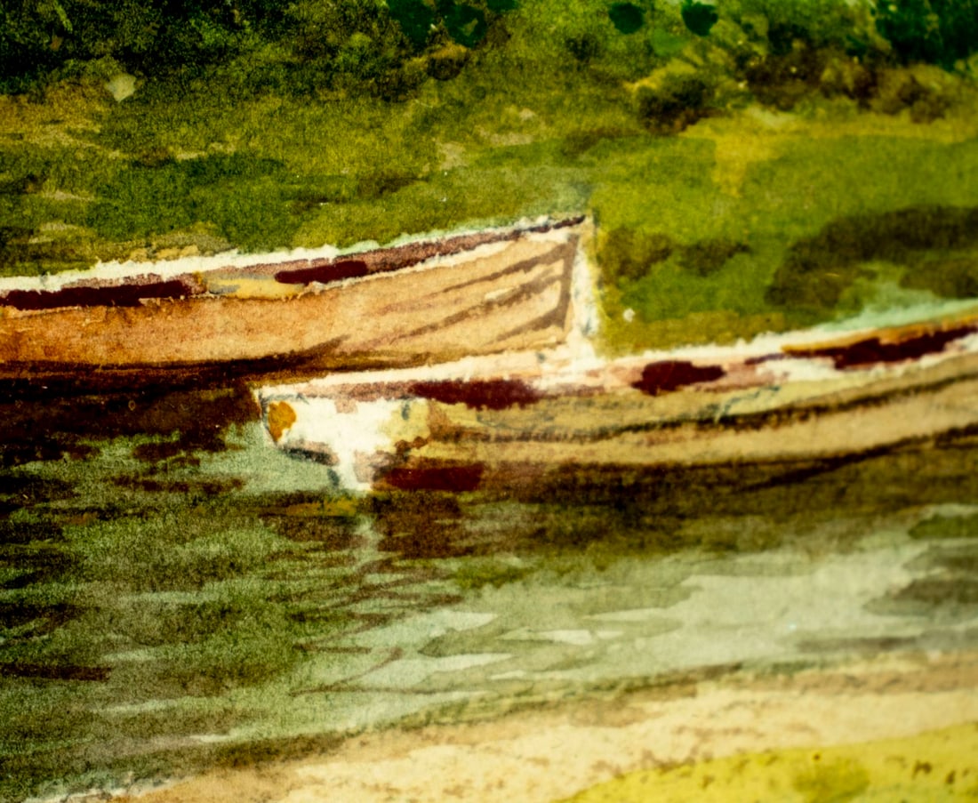 Carl Weber (PA,German,1850-1921) watercolor painting antique - 8