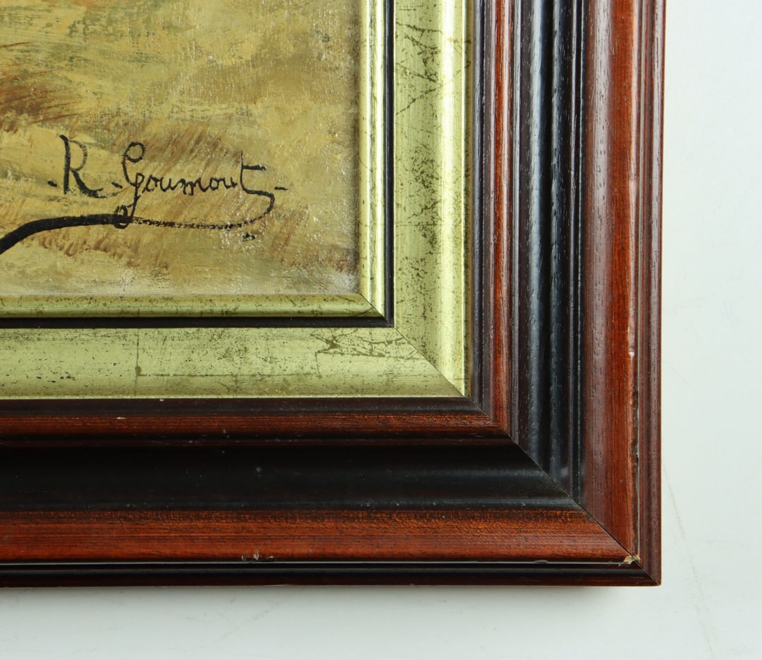R Goumois (France,early 20C) oil painting antique - 10