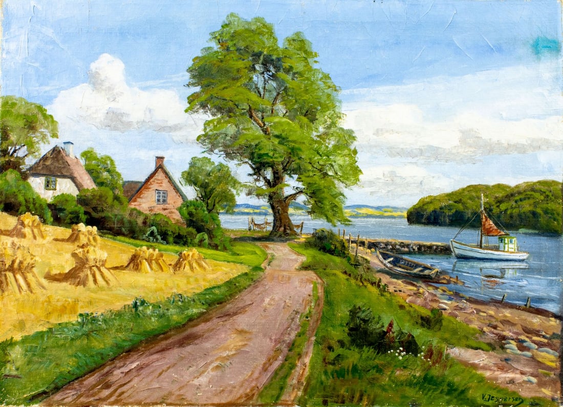 Viggo Jespersen (Denmark,1893-?) oil painting - 3