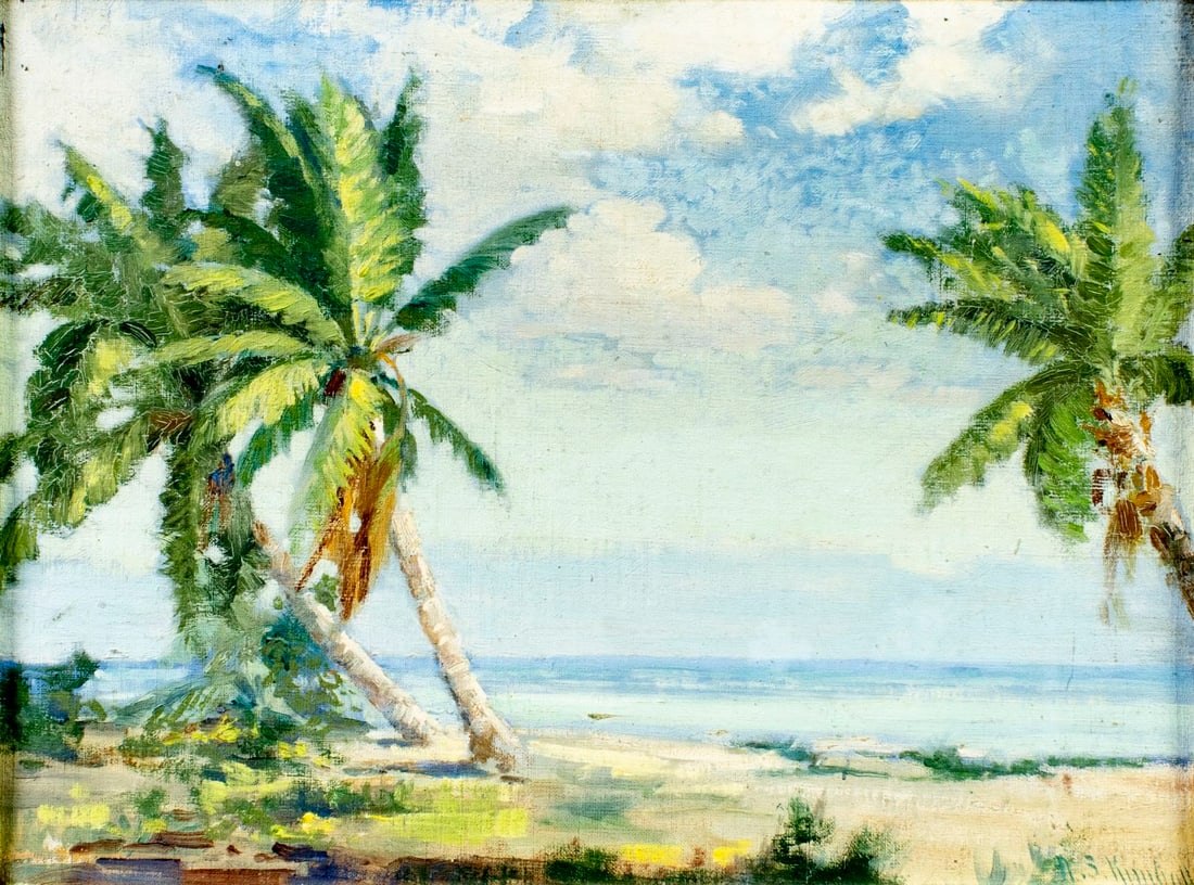 Arthur Smith Kimball (MA,1856-1937) oil painting antique (1 of 14)