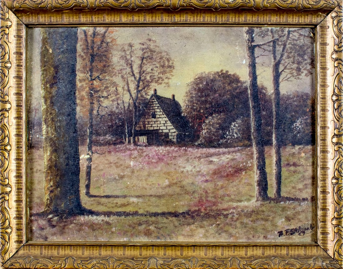 Antique 19C American oil painting - 3