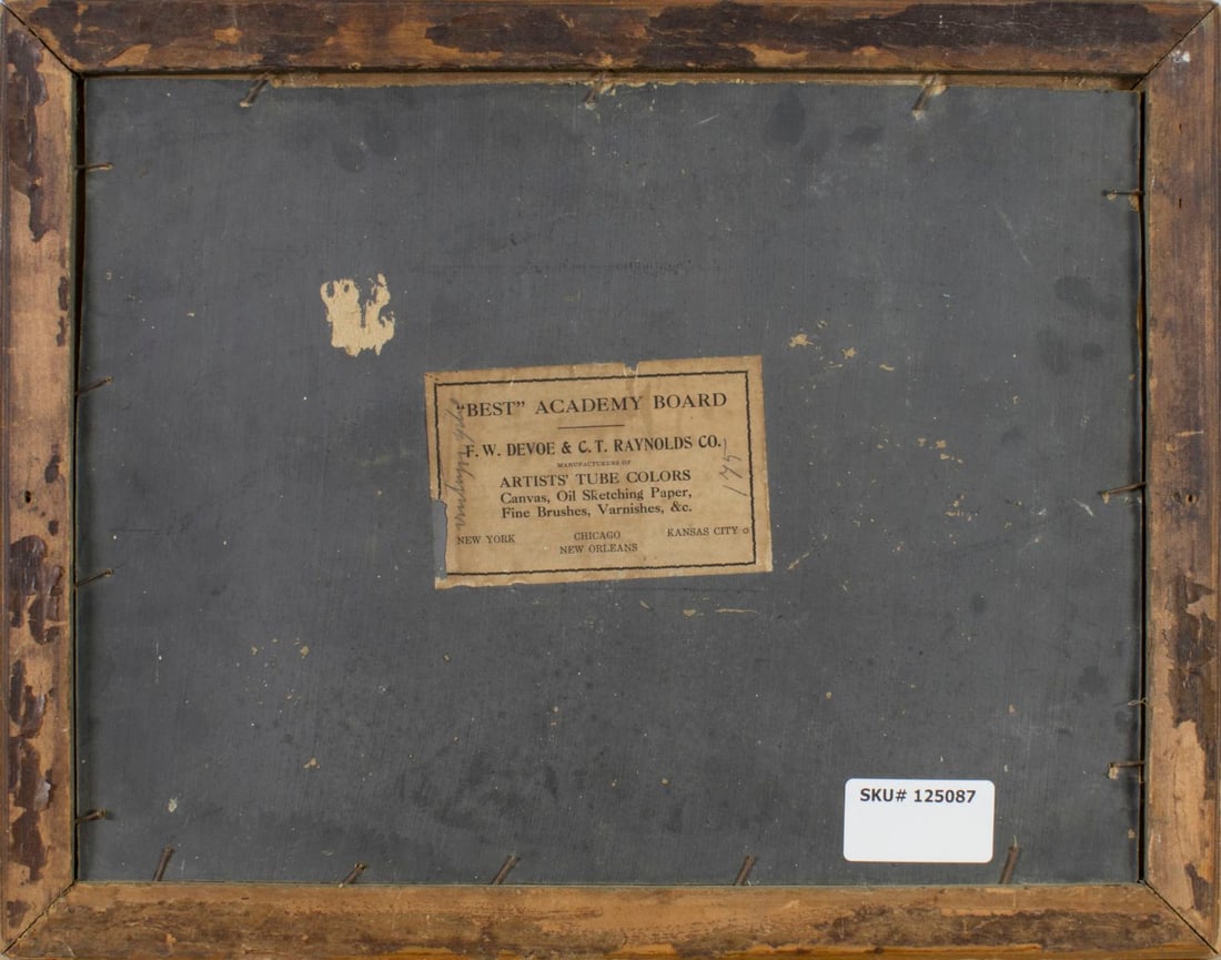 Antique 19C American oil painting - 9