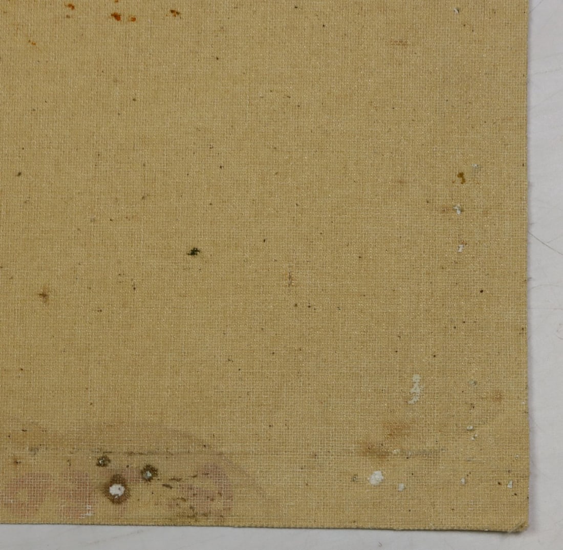 Vintage 20C European oil painting signed - 11