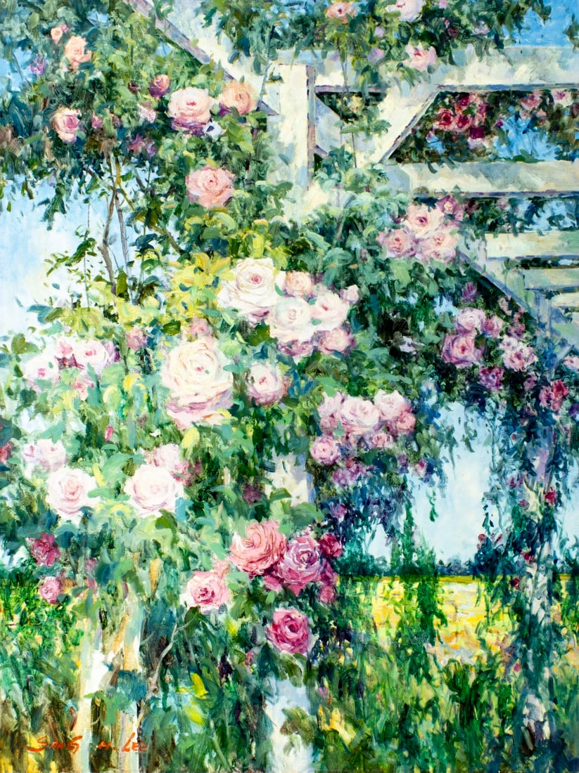 Sang M Lee (South Korea,US,1949-?) oil painting (1 of 13)