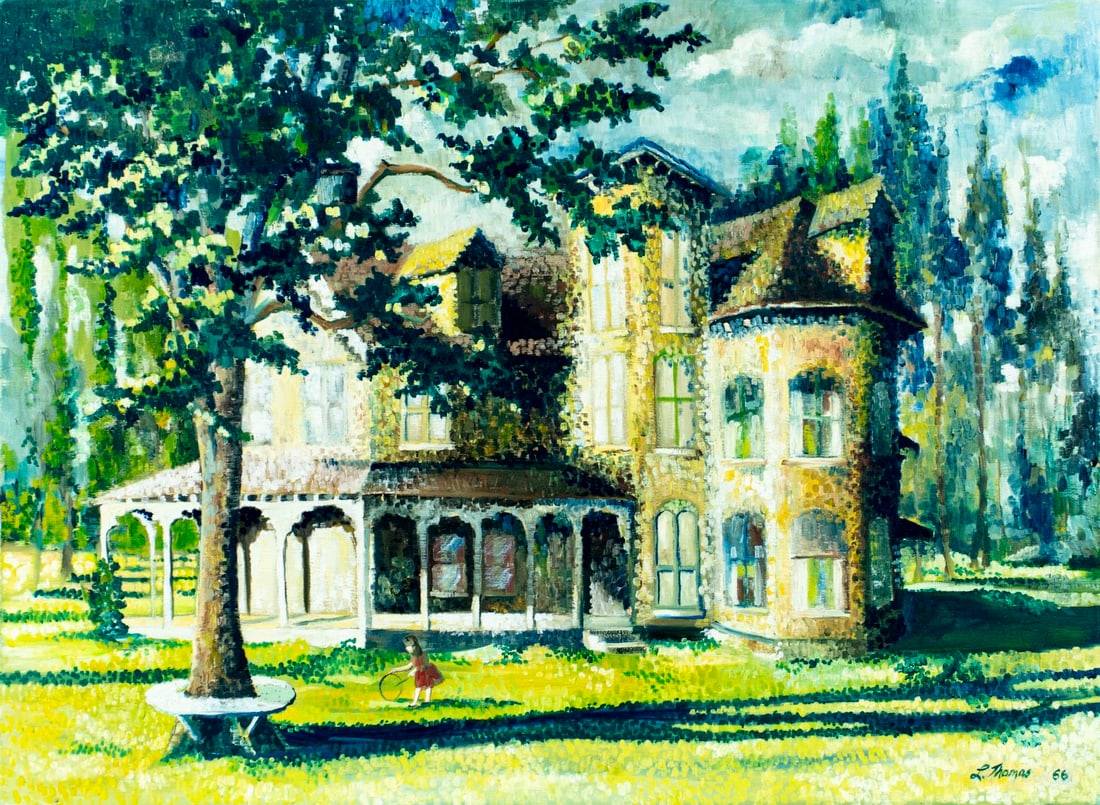 L Thomas (US,mid 20C) oil painting (1 of 12)